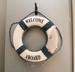 A life ring with Welcome Aboard text at 5 Rowen Court in Scarborough