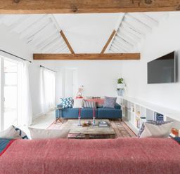 A living room with sofas and a coffee table at Simple Coastal Luxury near Southwold near Southwold