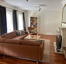 A living room with a sofa and coffee table at The Sanctuary Killavullen near Mallow