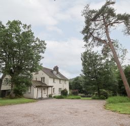 A house surrounded by trees and a driveway at Little Ellers in Portinscale near Keswick