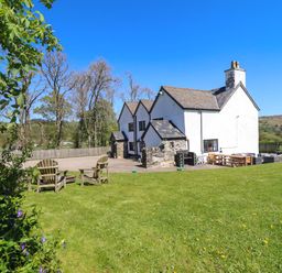 A house with a garden and outdoor furniture at Cefn Nannau near Ty-nant Cerrigydrudion