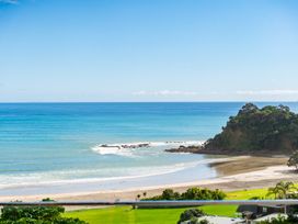 A view of the ocean and beach at Langscape - Langs Beach Holiday Home, Langs Beach
