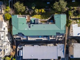 An aerial view of a building complex with gardens and outdoor areas at Lakefront Penthouse - Central Queenstown Holiday Home Queenstown