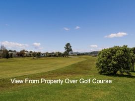 View of a golf course and surrounding area at Whitianga