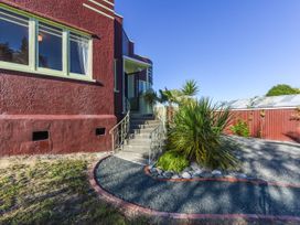 An outdoor area with stairs and plants at Kettle House - Upper Moutere Holiday Home