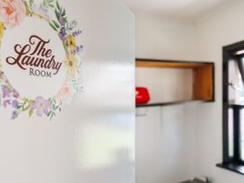 A door marking The Laundry Room in a laundry room at Dannevirke Lodge - Dannevirke