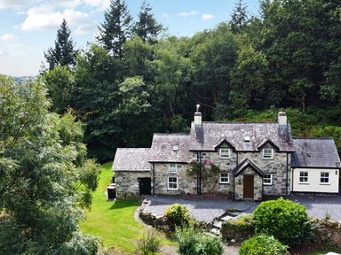 A house surrounded by trees and garden at Greffyn in Betws-Y-Coed