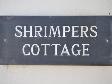 A sign for Shrimpers Cottage in Tredrizzick near St Minver