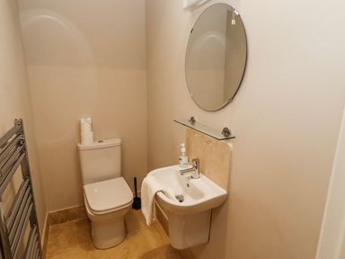 A bathroom with a toilet and bidet at Bramley in Lucker