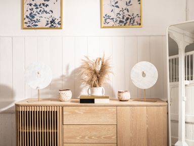 A display of decor on a cabinet at Stable in Blandford Forum