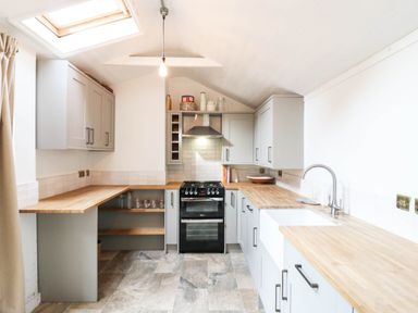 A kitchen with cabinets and countertop at 5 Prospect Place in Woodbridge