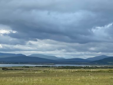 A landscape view featuring mountains and clouds at Geesala in Gweesalia