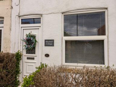 A door and window of Bluebell Cottage in Brayton