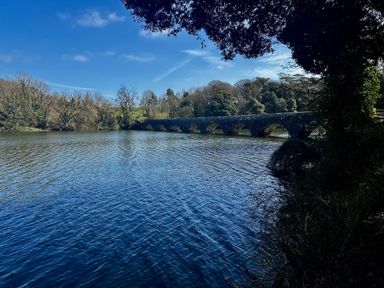 A bridge over water at Tower Cottage near Pembroke
