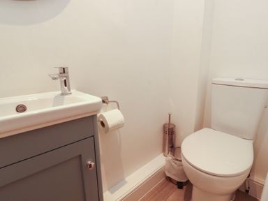 A bathroom with a sink and toilet at Silver How Ambleside