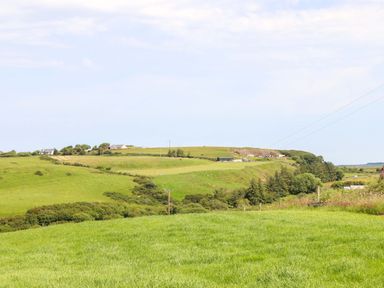 A view of fields and houses at Teach Ti in Miltown Malbay