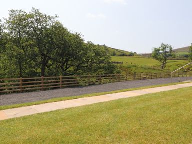 A scenic view of trees and hills at Barley near Nelson