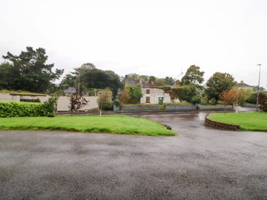 A view of a road with grass and trees at Shamrock House