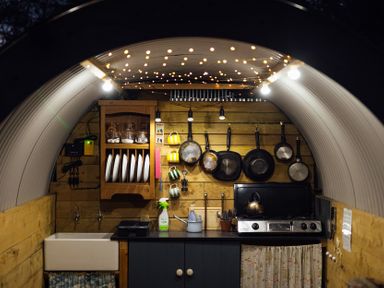 A kitchen with a sink and cooking area at Prudence in Launceston