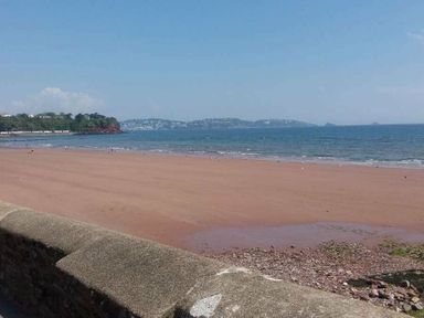 a beach view with sand and water at Waterside, Paignton - Holiday Accommodation 2287 Paignton
