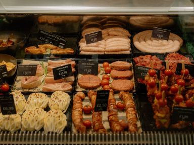 A display of various meats and prepared meals at The Sheraton Retreat in Aspatria