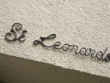 Sign for St Leonards at St Leonards in Salcombe