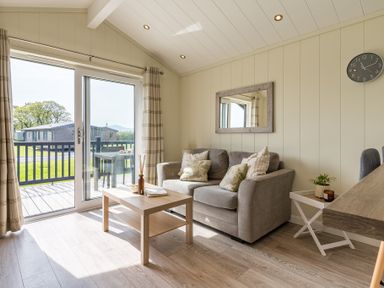 A living room with a sofa and coffee table at Stokesley (Pet) Great Ayton