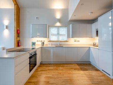 A kitchen with cabinetry and appliances at Tranquillity 3 (Pet) in Carnforth