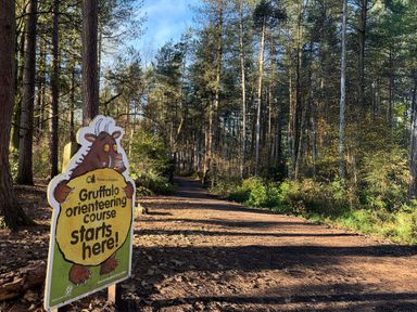A sign indicating the start of an orienteering course in a forest at Ashberry 38 x 12 Two Bed (Pet Free) Northwich