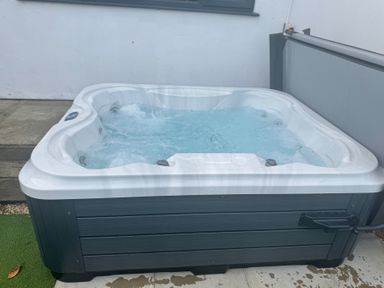 A hot tub in a backyard at 15 Lamsey Lane King's Lynn