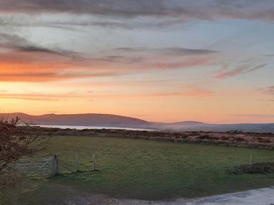 A view of mountains and grassland at Parc y Brenin Holidays, Abersoch
