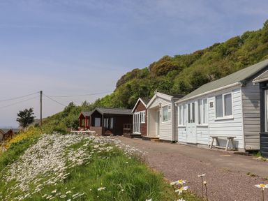 A row of houses along a pathway at Salt & Stone Lyme Regis