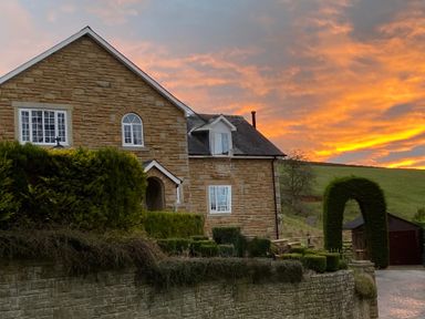 A house with garden features at Stone Lodge near Haltwhistle