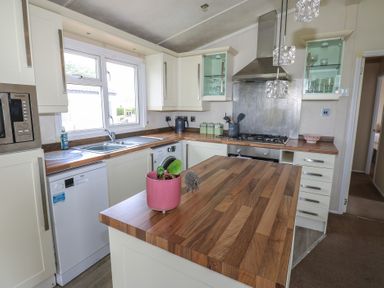A kitchen featuring a counter and sink at Plot 34 near Armathwaite