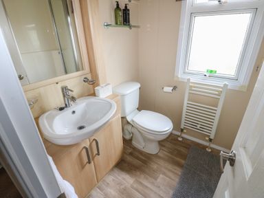 A bathroom with a sink and toilet at Plot 34 near Armathwaite
