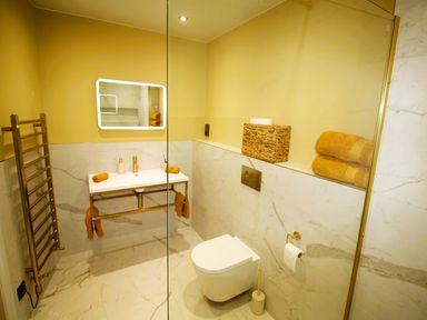 A bathroom with a sink and toilet at Newly Refurbished Cottage, sleeping 4 and Central Berwick-Upon-Tweed