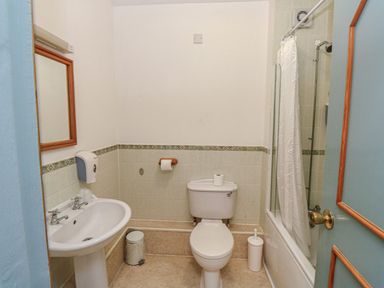 A bathroom with a sink and toilet at Sycamore in Kingsteignton