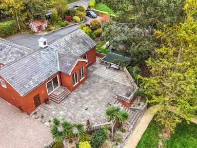 A house with a patio and garden at The Croft in Vowchurch near Peterchurch
