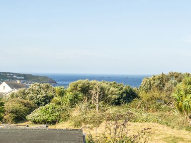 A view of the sea and landscape from Tregiffian Vean in Sennen Cove