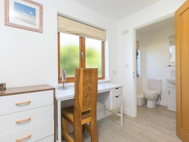A bathroom with a toilet and sink at Mellydonen Beder Del (Melly), Tor Down Quarry, St Breward