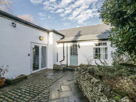 An outdoor area with a house entrance at Clarence House Dalton-In-Furness