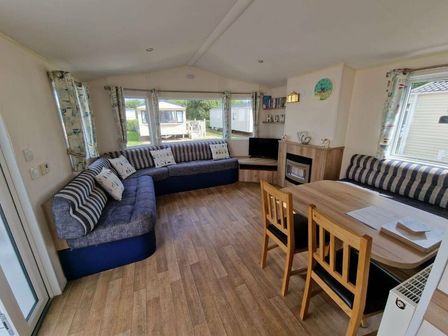 a living room with seating and dining area at Butlins Skegness - Holiday Accommodation 15861 in Skegness