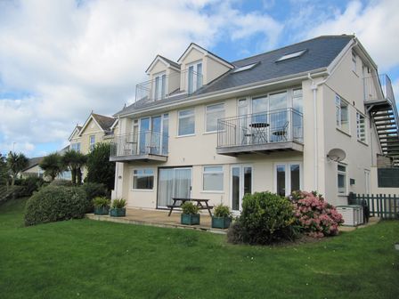 A house with balconies and a garden at Hope Cove near Kingsbridge