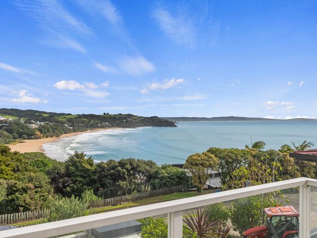 A view of the coastline and ocean at Langs Beach Holiday Home in Langs Beach