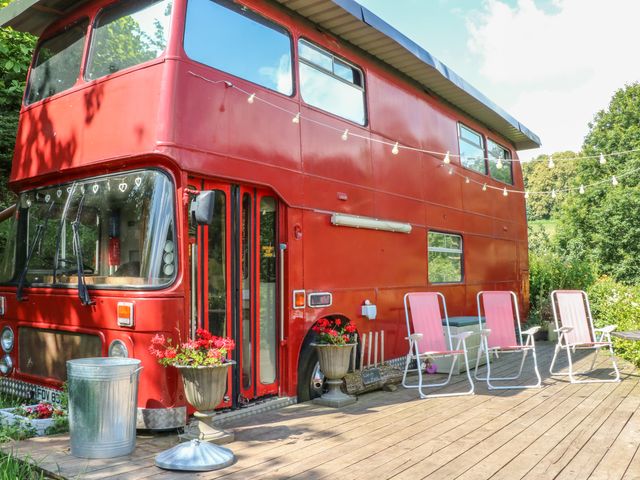 Converted Red Bus in Gloucestershire