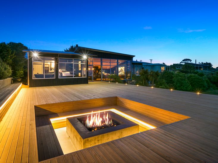 outdoor fireplace holiday home