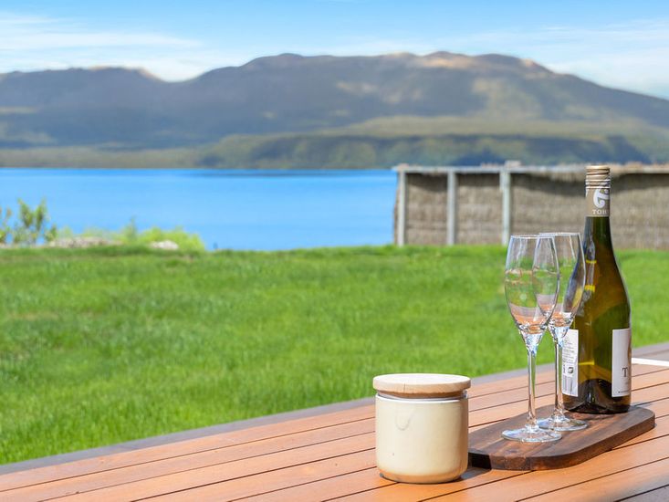 Enjoy a glass of wine with this stunning backdrop