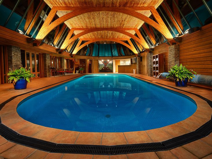 luxury indoor pool accommodation