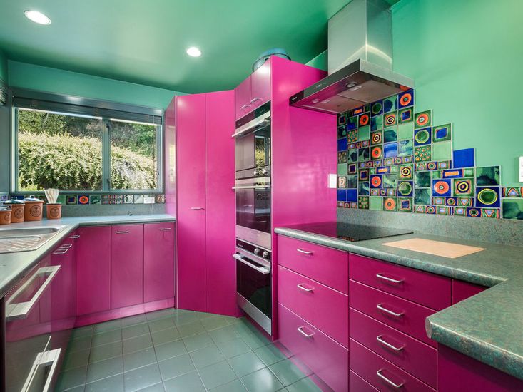 Colourful kitchen!