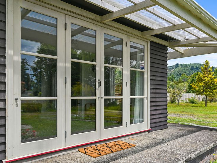 French doors opening out to garden